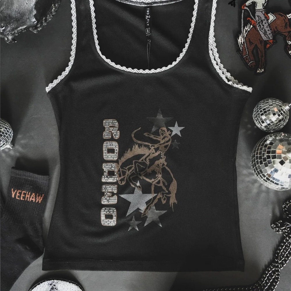 2FlyCo Disk Koe Rodeo Tank Top - Picture 2 of 7